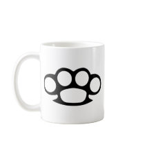 Brass Knuckle Duster Coffee Mugs