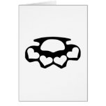 Brass knuckles greeting cards