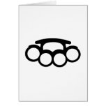 Brass knuckles greeting cards