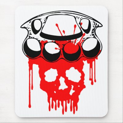 Brass Knuckles Mouse Pads by nassosvakalis