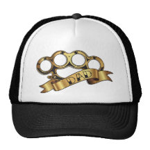 Brass Knuckles Tattoo DAD Banner Hat