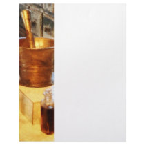 Brass Mortar and Pestle Letterhead