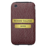Brass Name Plate On An Executive's iPhone 3G Tough Tough Iphone 3 Case