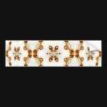 Brass Pierced Circuits Bumper Sticker