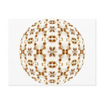 Brass Pierced Circuits Kaleidoscope Mandala Postcard