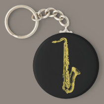 Brass Sax keychains