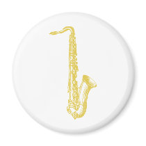 Brass Sax magnets by chmayer Brass Sax magnets