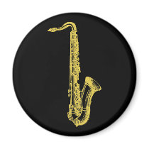 Brass Sax magnets by chmayer Brass Sax magnets