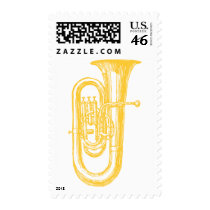 "Brass" Tuba Postage
