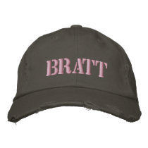 Brat Embroidered Hats