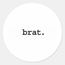 brat. round stickers