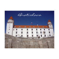 bratislava castle blue post cards
