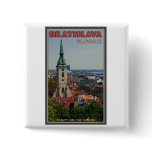 Bratislava Cityscape Pinback Button
