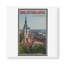 Bratislava Cityscape Fridge Magnet