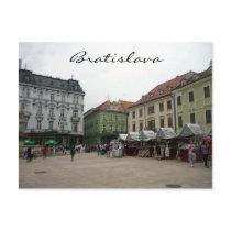 bratislava square postcard