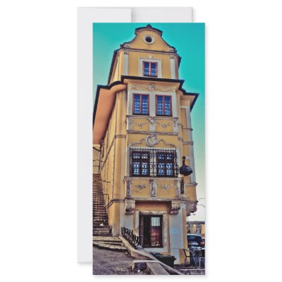 Bratislava yellow building rack cards by laly_sb