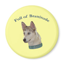 Bratty Ausky Dog Brattitude Magnets