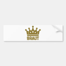 Braut Etiqueta De Parachoque