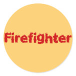 Brave Firefighter stickers