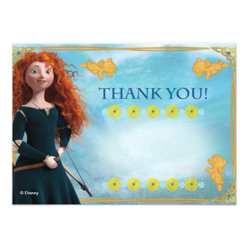 Brave Merida | Birthday Thank You Card | Zazzle