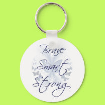 Brave Smart Strong keychains by tshirtfun Brave Smart Strong keychains