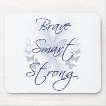 Brave Smart Strong mousepads by tshirtfun Brave Smart Strong mousepads