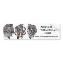 BraveHeart Pit Bull Rescue Bumper Sticker bumper stickers