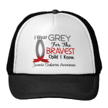 Bravest Child I Know Juvenile Diabetes Mesh Hats