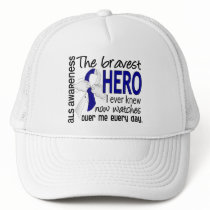 Bravest Hero I Ever Knew ALS Mesh Hats