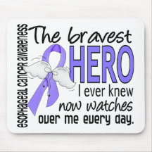 Bravest Hero I Ever Knew Esophageal Cancer Mousepad