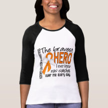 Bravest Hero I Ever Knew Kidney Cancer Tee Shirt