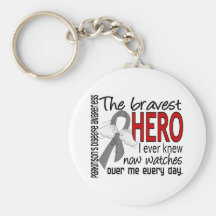 Bravest Hero I Ever Knew Parkinson's Disease Keychain