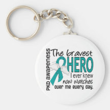 Bravest Hero I Ever Knew PKD Keychains