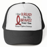 Bravest Person I Know Multiple Myeloma Mesh Hat