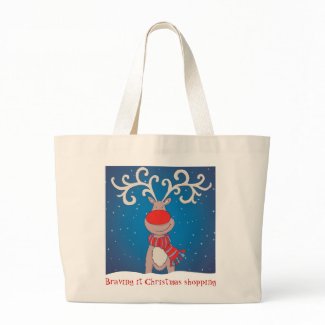 Braving it Christmas shopping bag bag