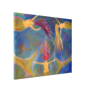 "Braving The Depths" Mermaid Art Gallery Wrapped Canvas