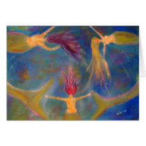 "Braving The Depths" Mermaid Art cards