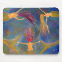 "Braving The Depths" Mermaid Art mousepads