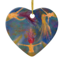 "Braving The Depths" Mermaid Art ornaments