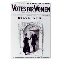 Bravo, N.U.R!, front cover of 'Votes for Card