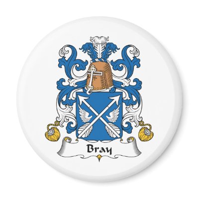 Bray Family Crest Fridge Magnets by coatsofarms