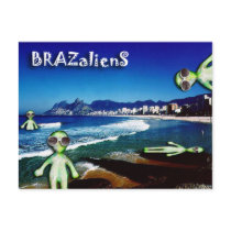 BRAZalienS rOcK! postcards