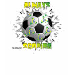 Brazil Always Scoring Ladies Babydoll Shirt