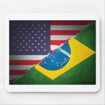 brazil and america mouse pads