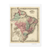 Brazil and GuayanaPanoramic MapBrazil Post Card