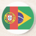 Brazil And Portugal, hybrids Drink Coaster