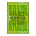 Brazil Brasil  Amazon Inspired Soccer 10 Poster posters