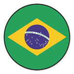 Brazil Brasil Euro Sticker