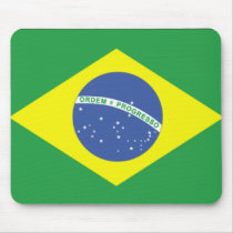 Brazil/Brasil Flag Mousepad
