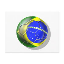 Brazil Brasil Samba football Brazilian flag ball postcards by SoccerJersey Brazil Brasil Samba football Brazilian flag ball postcards